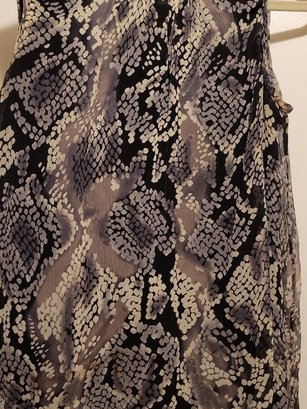 Ella Moss Black and Gray Printed Tank Top. Size M